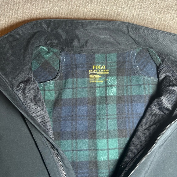 Polo Ralph Lauren Performance Soft Shell Vest XL Black Fleece Lined Full Zip - Picture 3 of 16